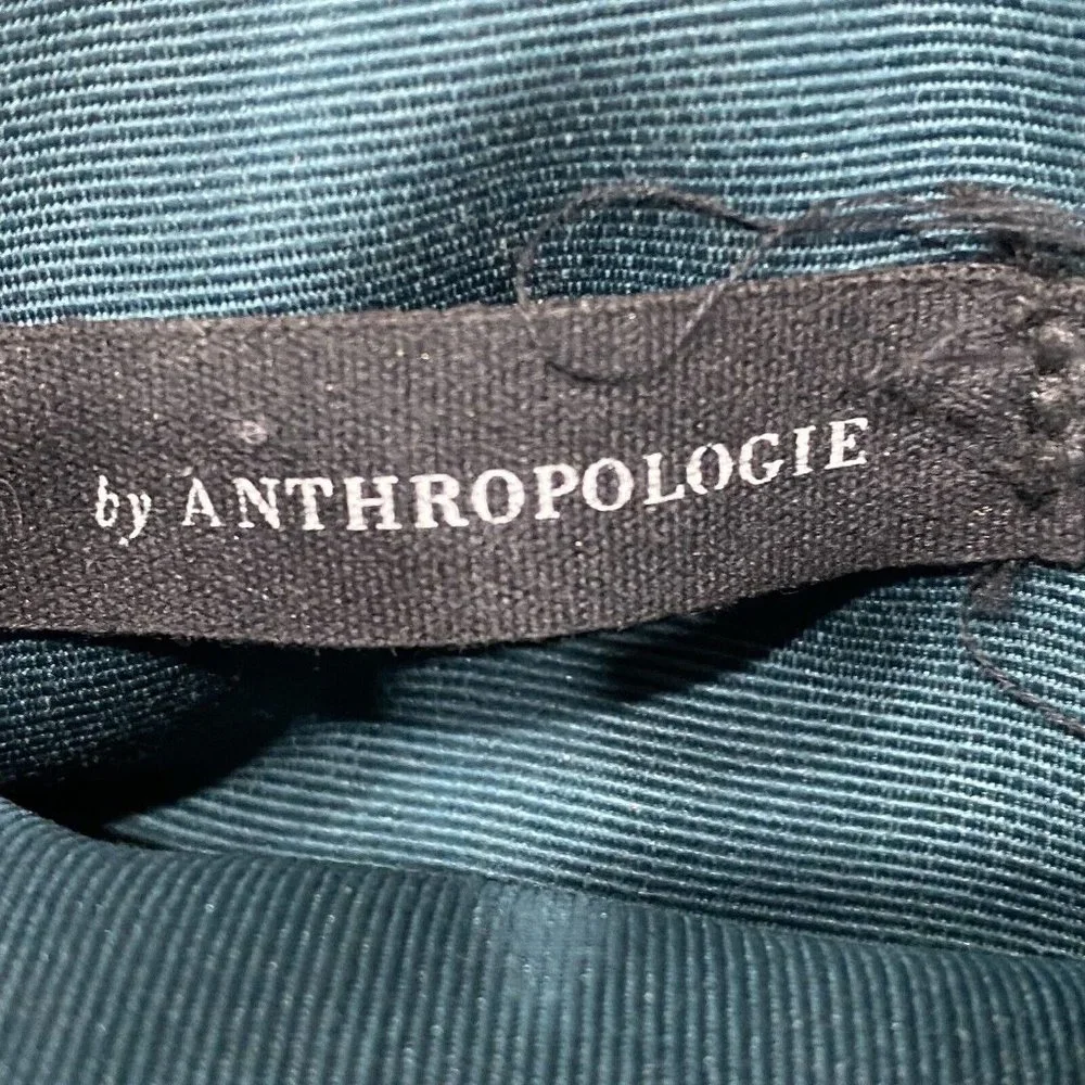 Anthropologie Teal Green Crossbody Bag With Gold Studs - Picture 10 of 14